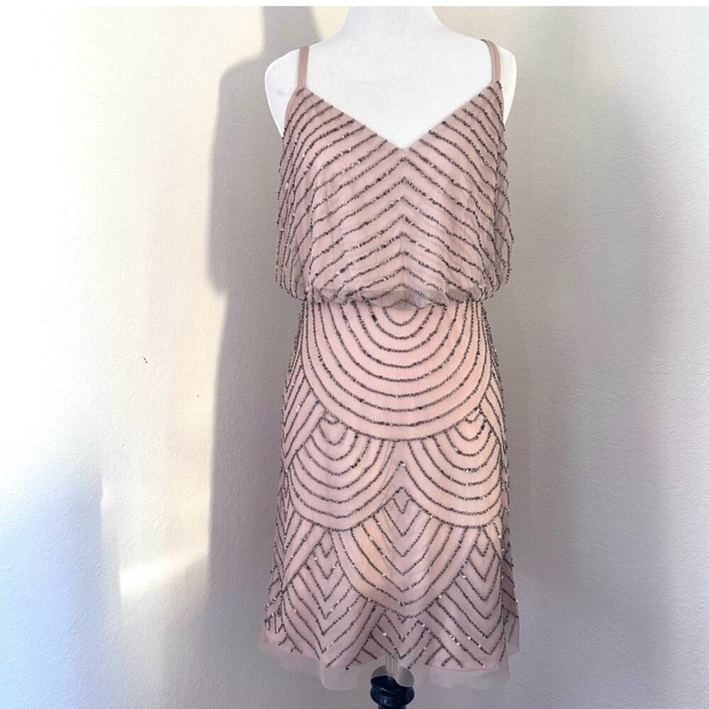 Adrianna Papell Beaded cocktail dress in size 4 - Picture 2 of 16